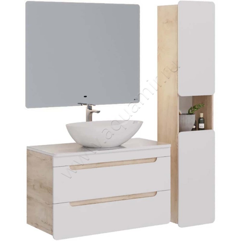 Тумба под раковину Lemark Olivia LM08OL100T в интерьере