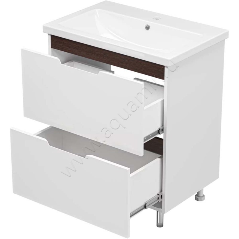 Тумба под раковину Misty Лайм ЭЛАЙ010702Я в интерьере