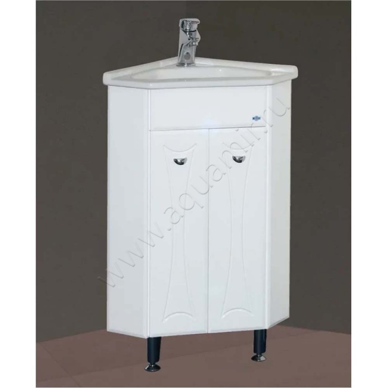 Тумба под раковину Misty Лотос ЭЛОТ0104001УГ в интерьере