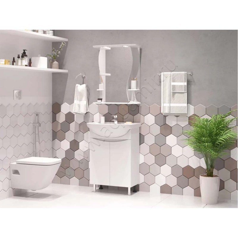 Тумба под раковину Misty Смайл ЭСМА01060031ПР в интерьере