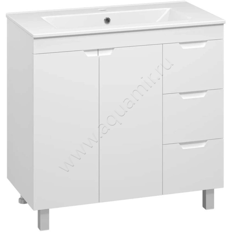 Тумба под раковину Misty Оптима ПОПТ07090011П3Я в интерьере