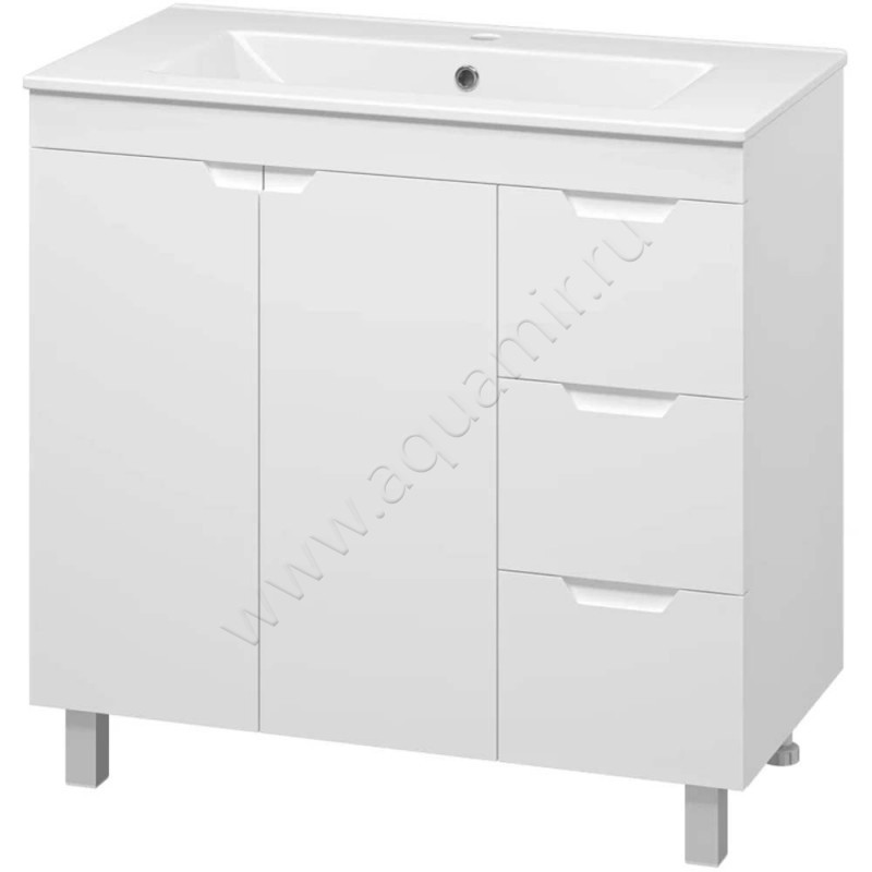 Тумба под раковину Misty Оптима ПОПТ07090011П3Я в интерьере