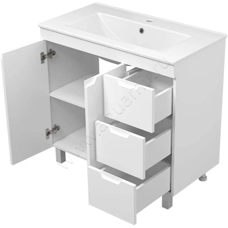 Тумба под раковину Misty Оптима ПОПТ07090011П3Я в интерьере