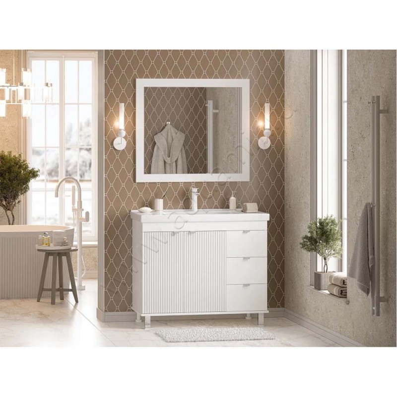 Тумба под раковину Misty Аврора ПАВР061000143Я в интерьере