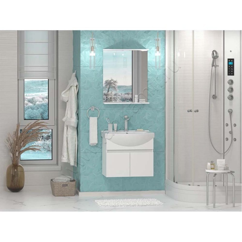 Тумба под раковину Misty Монро ЭМНР01065011ПР в интерьере