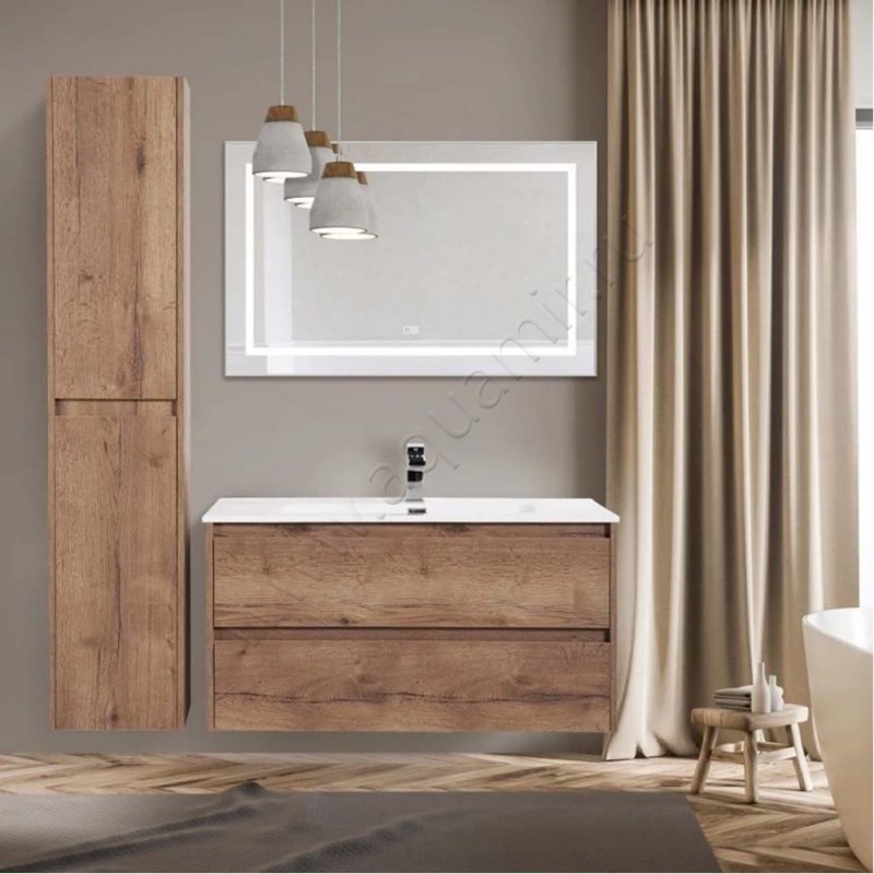 Зеркало с подсветкой BelBagno Kraft SPCKRAFT1085685TCHWARM в интерьере