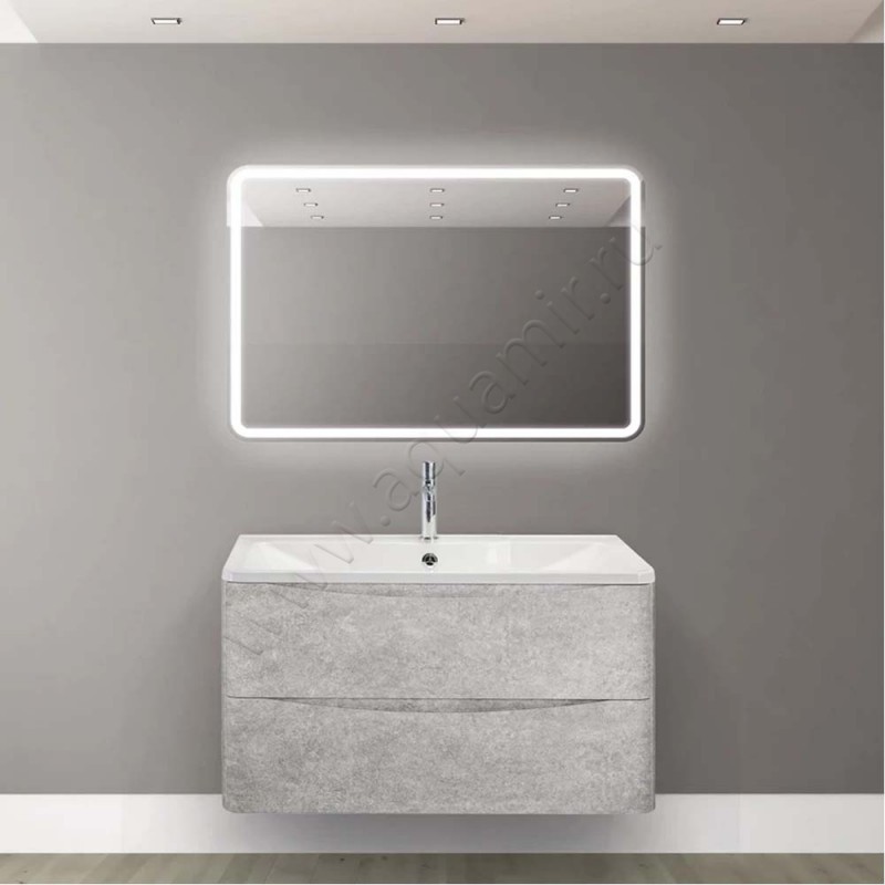 Зеркало с подсветкой BelBagno Marino SPCMAR900600LEDBTN в интерьере