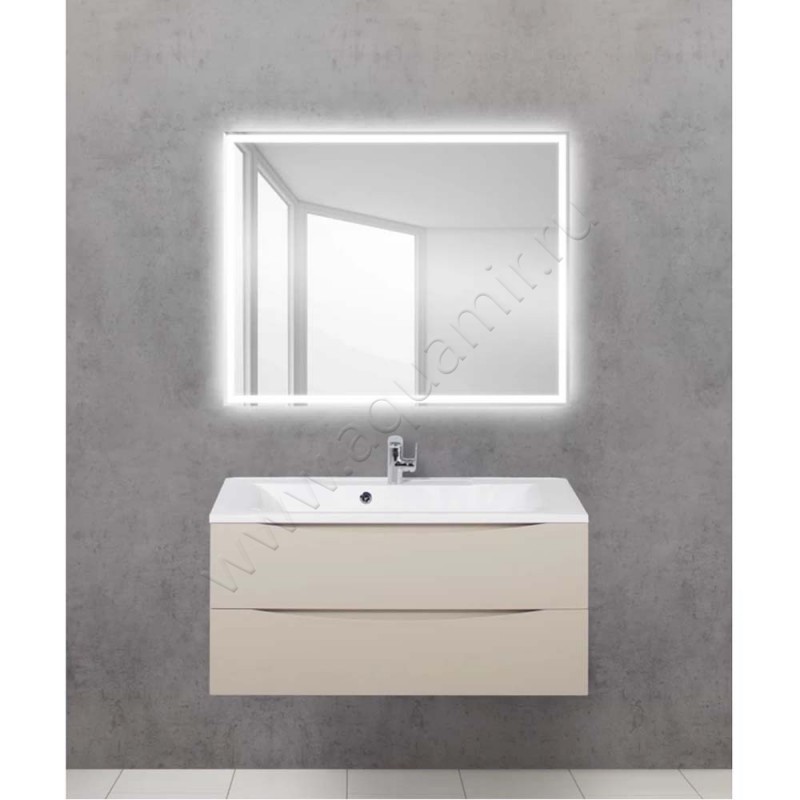 Зеркало с подсветкой BelBagno SPCGRT1000800LEDBTN в интерьере