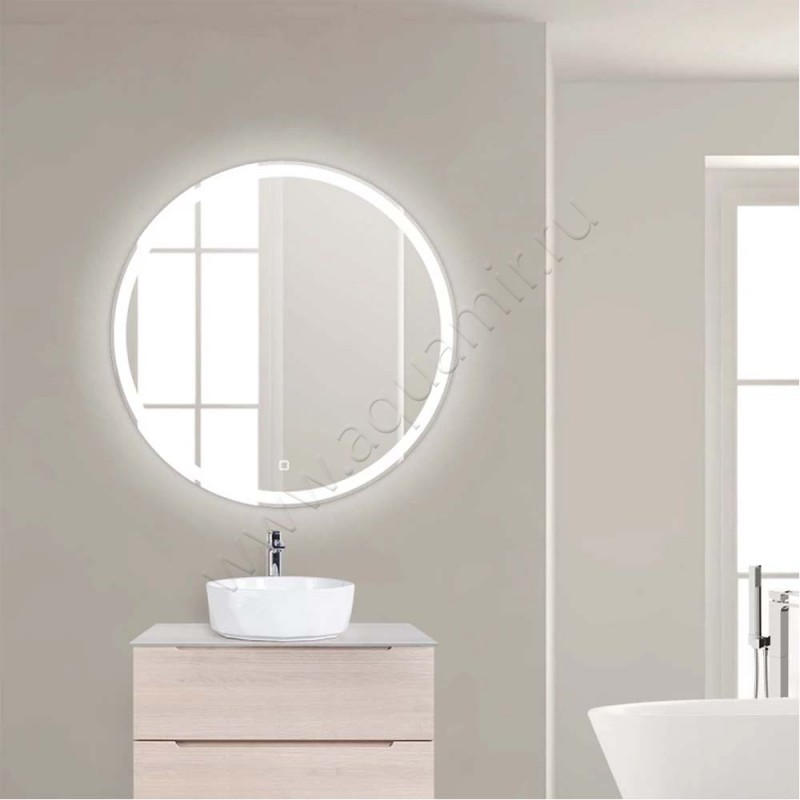 Зеркало с подсветкой BelBagno SPCRNG700LEDTCH в интерьере