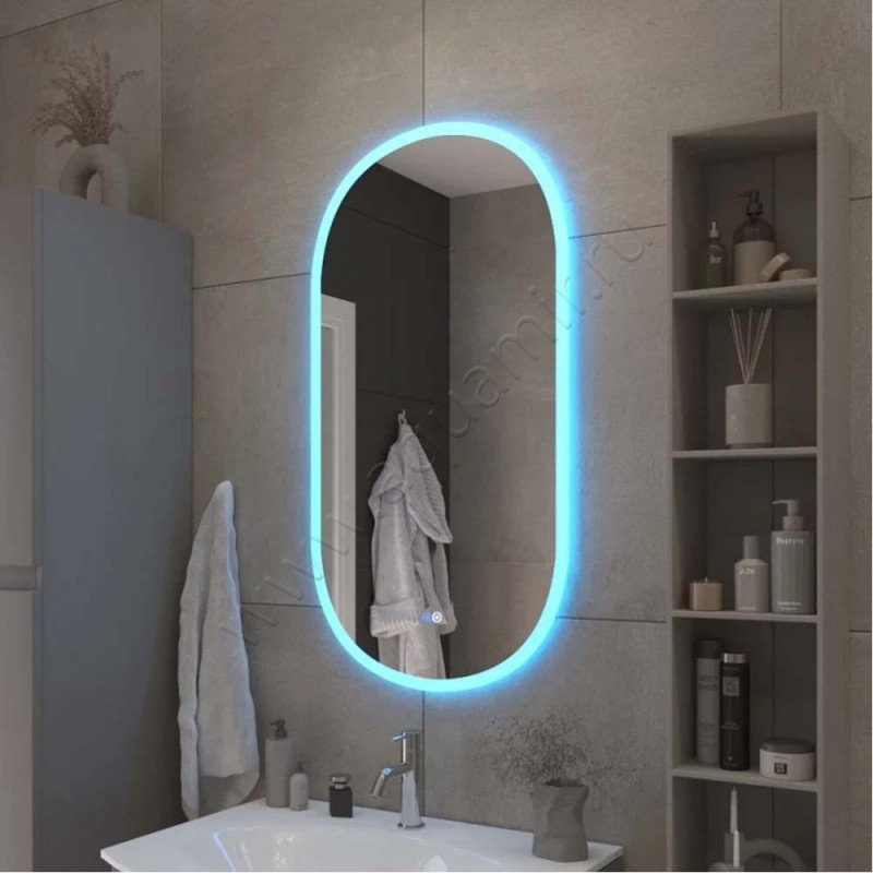 Зеркало с подсветкой Cezares CZRSPCELS500950RGBTCH в интерьере