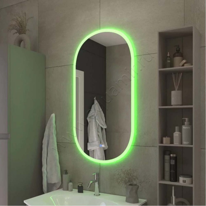 Зеркало с подсветкой Cezares CZRSPCELS500950RGBTCH в интерьере