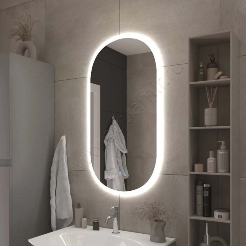 Зеркало с подсветкой Cezares CZRSPCELS500950RGBTCH в интерьере