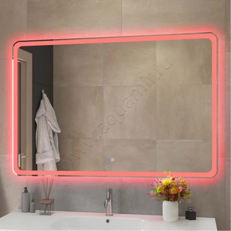 Зеркало с подсветкой Cezares CZRSPCMC1200800RGBTCH в интерьере