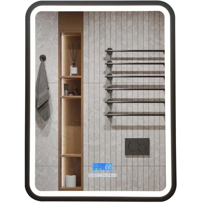 Зеркало с подсветкой Art&Max Genova AMGEN600800SFMFP в интерьере