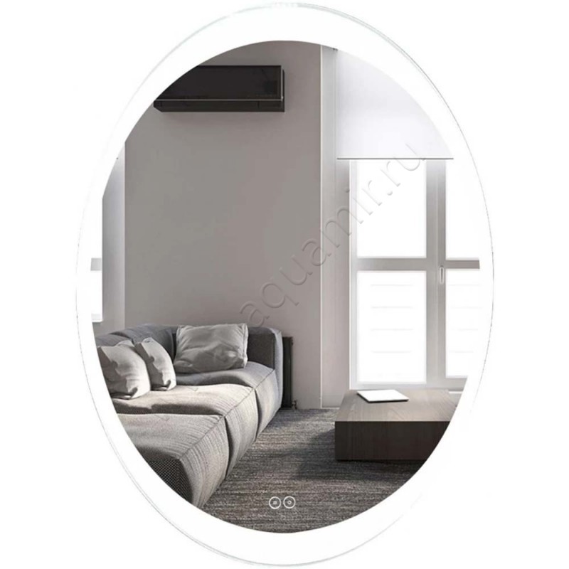 Зеркало с подсветкой Art&Max Ovale AMOVA570770DSFH в интерьере