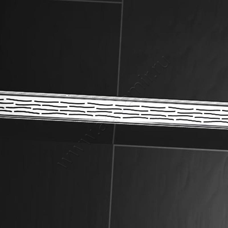 Решетка для слива TECE Drainline “organic” 120 см 601260 в интерьере