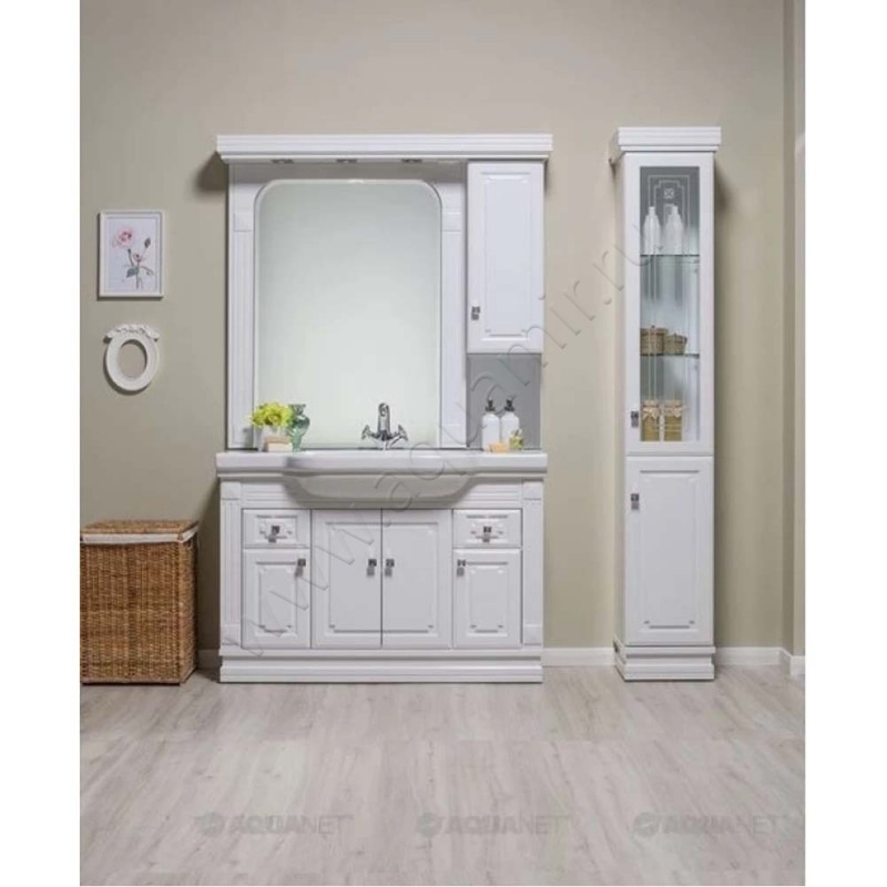 Шкаф-пенал Aquanet Фредерика 00175755 в интерьере