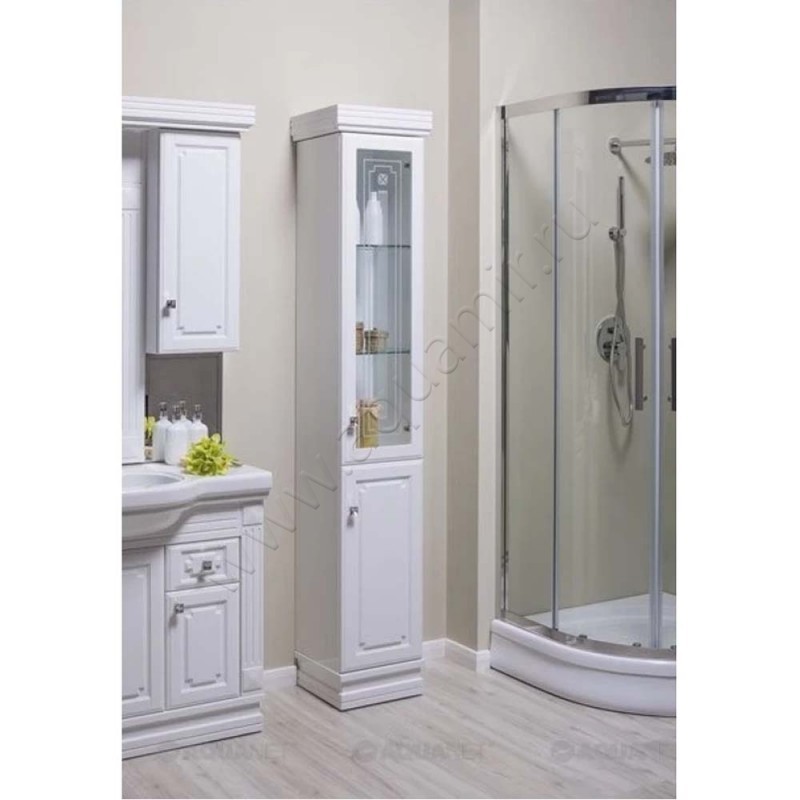 Шкаф-пенал Aquanet Фредерика 00175755 в интерьере