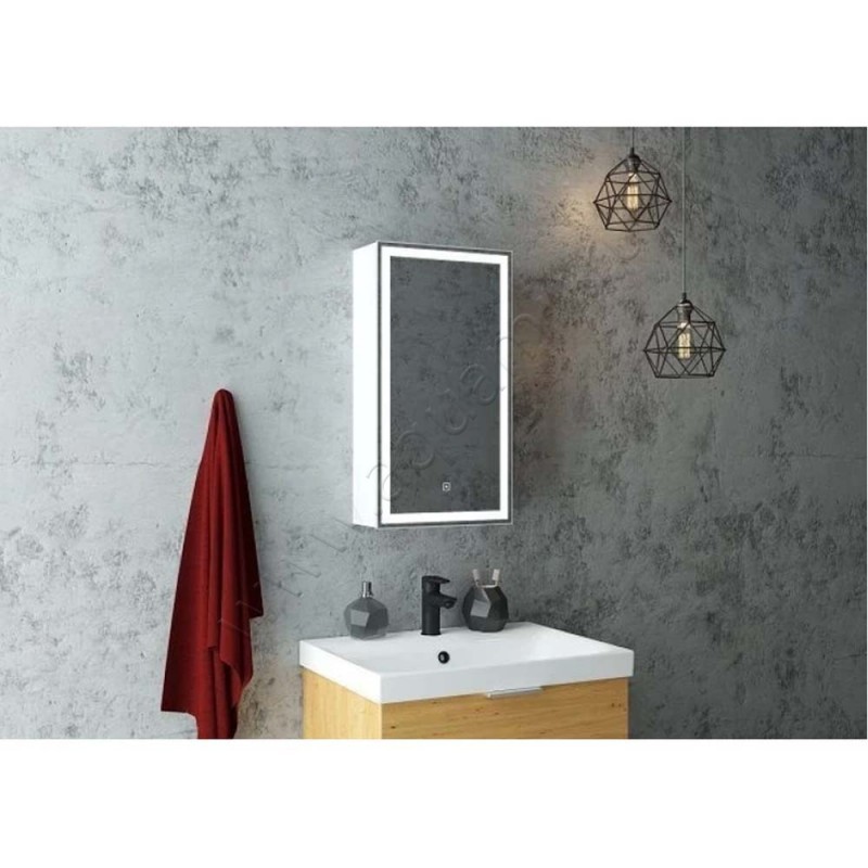 Зеркало-шкаф Art&Max Techno AMTec3506501DRDSF в интерьере