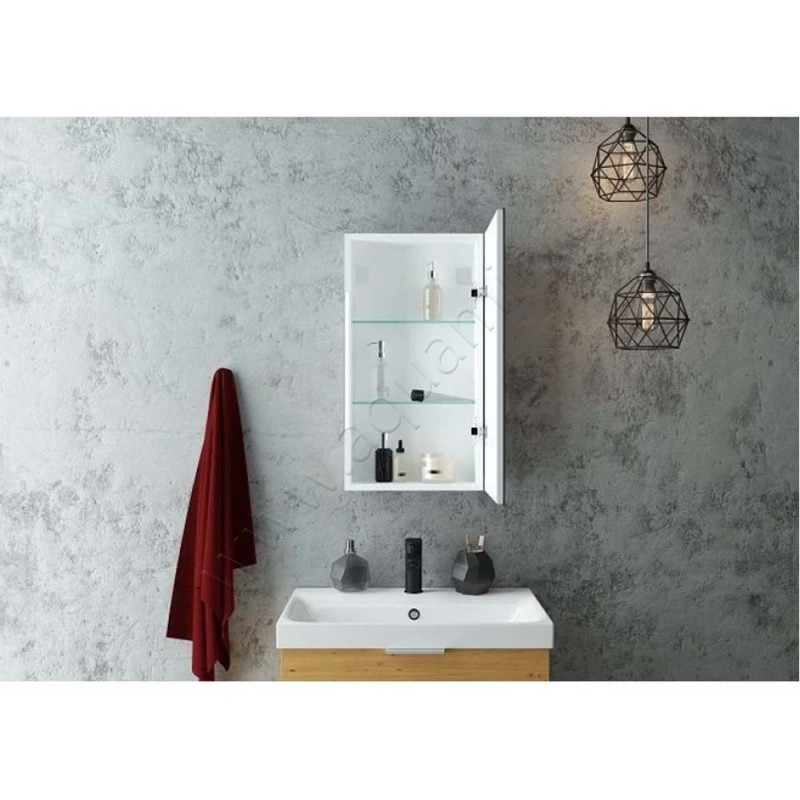 Зеркало-шкаф Art&Max Techno AMTec3506501DRDSF в интерьере