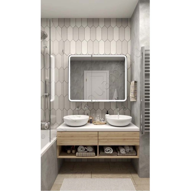 Зеркало-шкаф Art&Max Platino AMPla10008002DF в интерьере