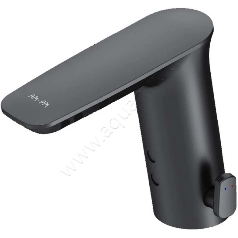 Смеситель для раковины AM.PM Inspire V2.0 сенсорный, черный матовый F50A02322 в интерьере