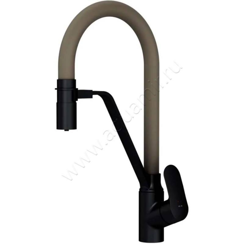 Смеситель для кухни AM.PM Like бежевый/черный матовый F8007826 в интерьере