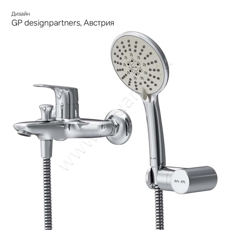 Смеситель для ванны AM.PM X-Joy F85A15000 в интерьере