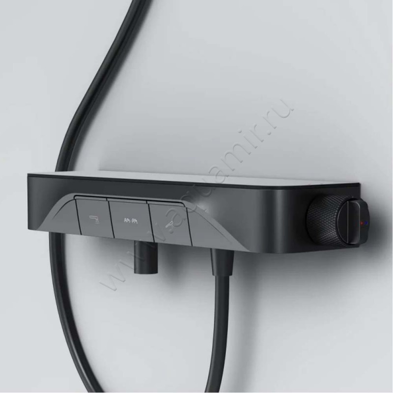 Смеситель для ванны AM.PM Func черный матовый F8F10522 в интерьере