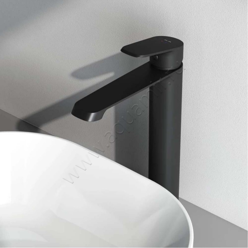 Смеситель для раковины AM.PM Func черный матовый F8F92022 в интерьере