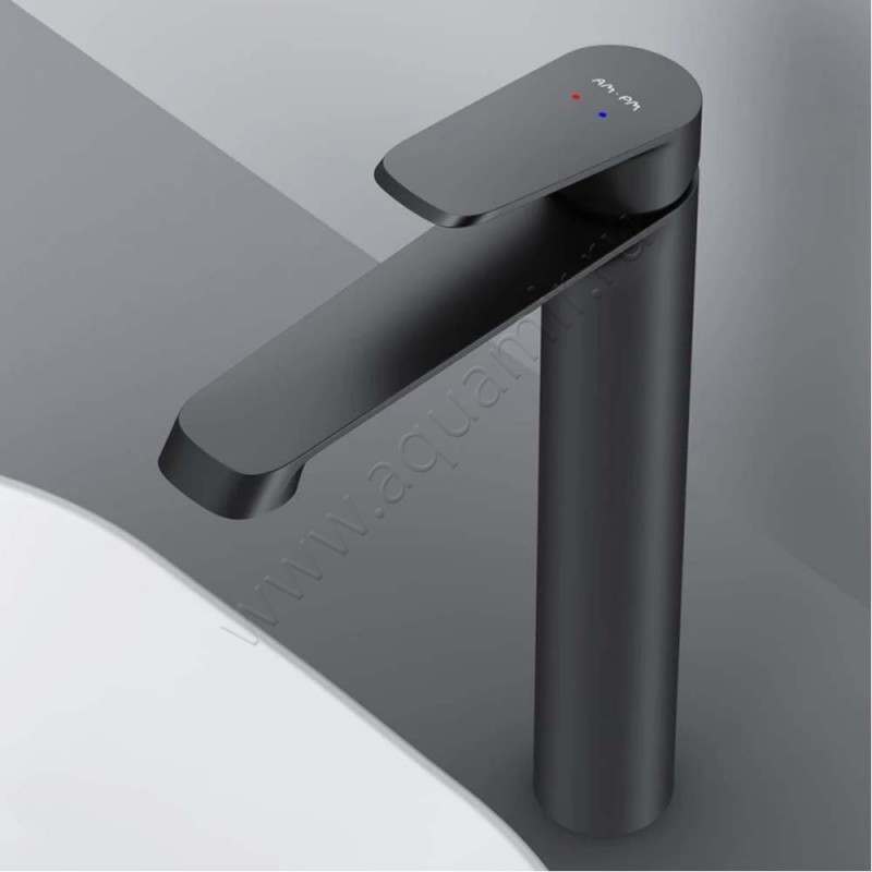 Смеситель для раковины AM.PM Func черный матовый F8F92022 в интерьере