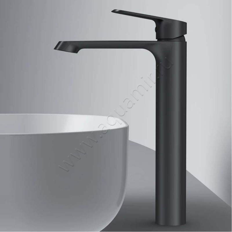 Смеситель для раковины AM.PM Func черный матовый F8F92022 в интерьере