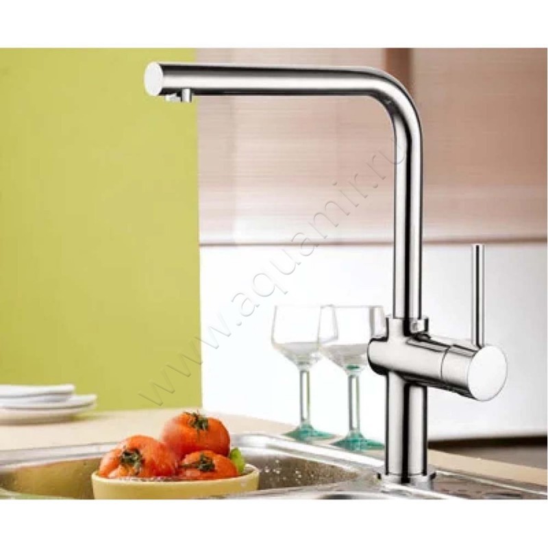 Смеситель для кухни AQG Metropol хром 05MEL500CR в интерьере