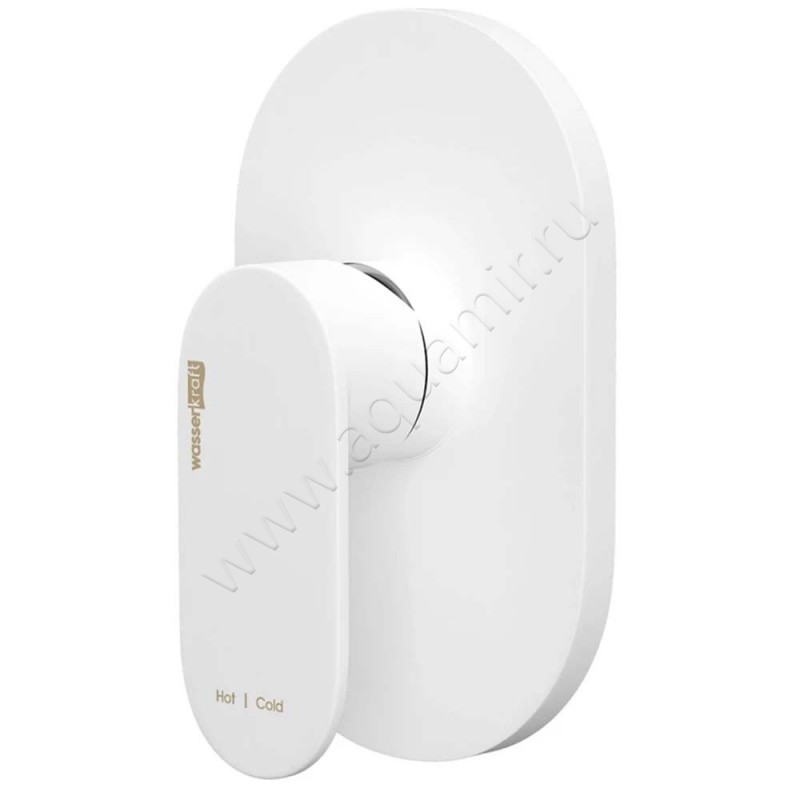 Смеситель Wasserkraft Mindel белый 8551 в интерьере