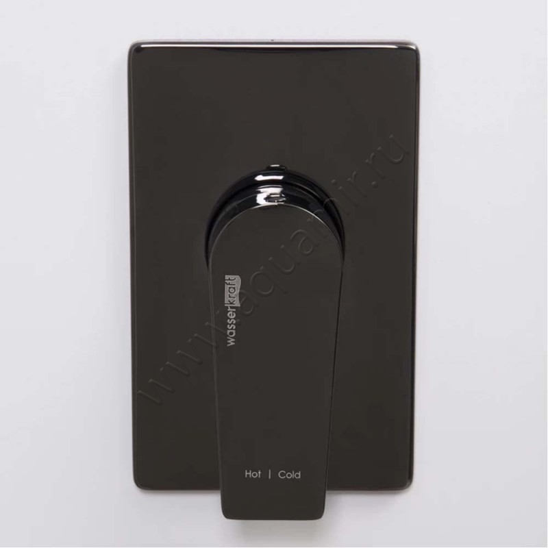 Смеситель Wasserkraft Glan черный 6651 в интерьере