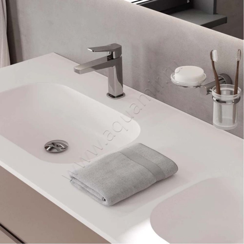 Смеситель для раковины Wasserkraft Aula хром 1103 в интерьере