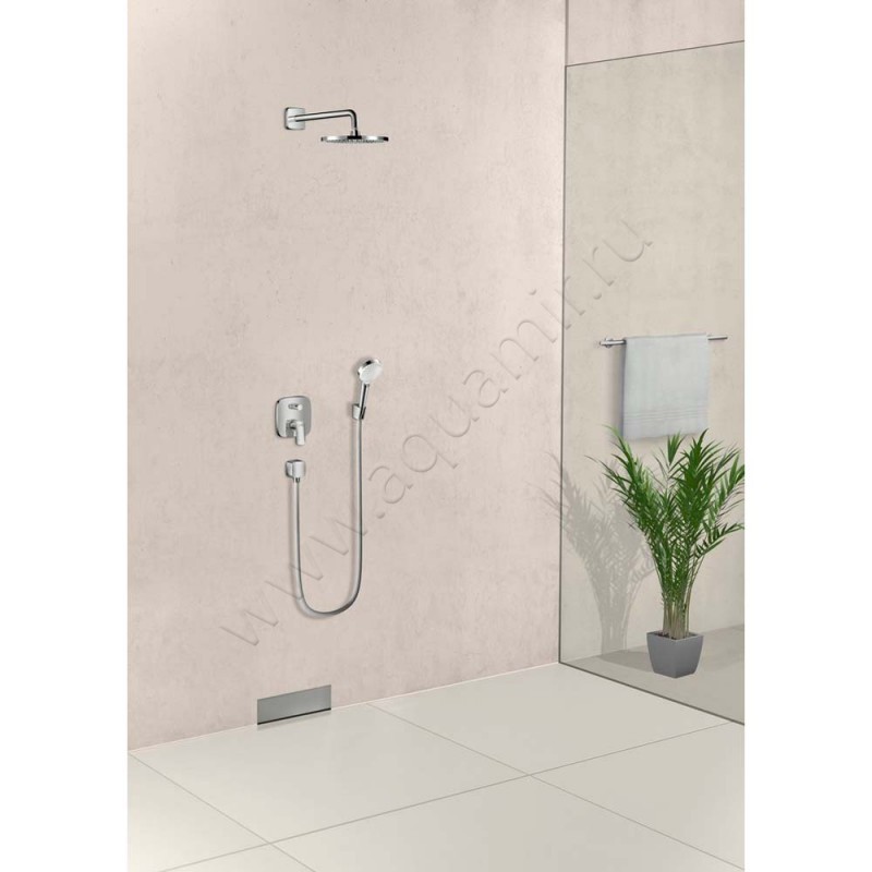 Кронштейн для верхнего душа Hansgrohe 27446000 в интерьере