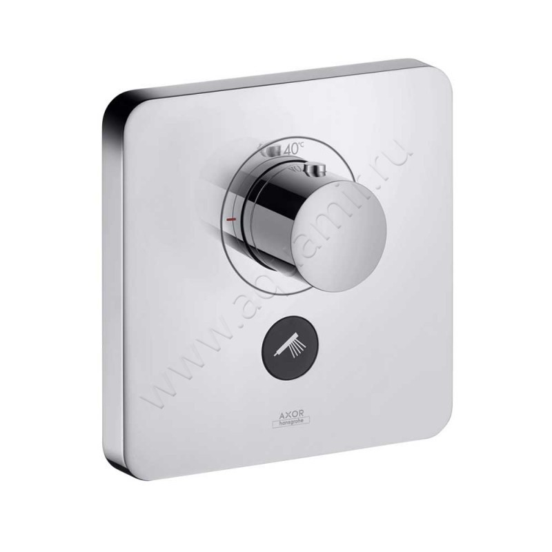 Термостатический смеситель для душа Hansgrohe Axor ShowerSelect Soft Cube 36706000 в интерьере
