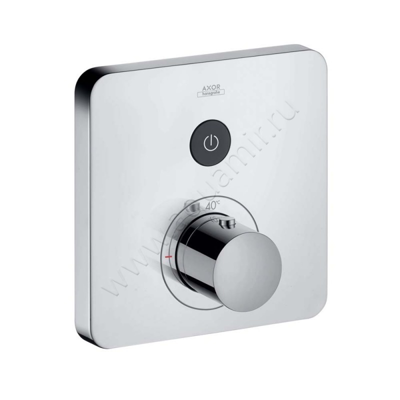 Термостатический смеситель для душа Hansgrohe Axor ShowerSelect Soft Cube 36705000 в интерьере