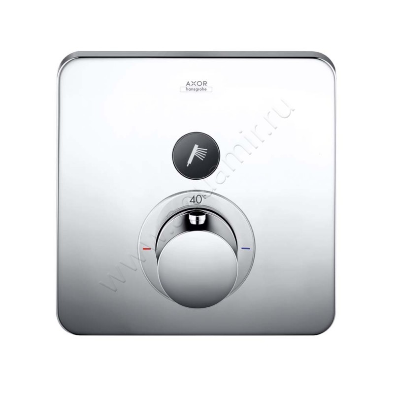 Термостатический смеситель для душа Hansgrohe Axor ShowerSelect Soft Cube 36705000 в интерьере