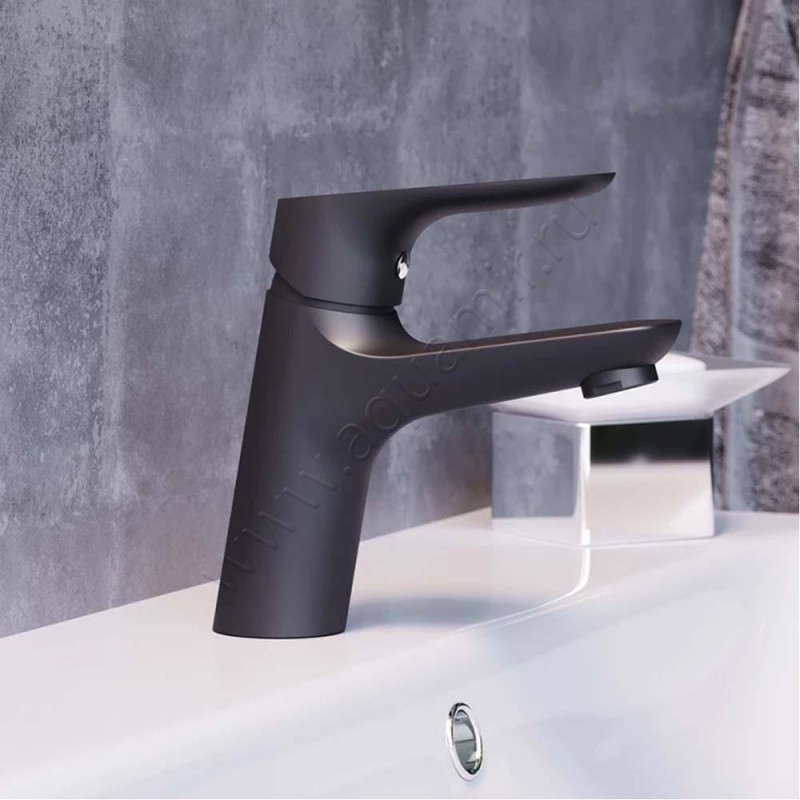 Смеситель для раковины Damixa Jupiter черный матовый 770210301 в интерьере