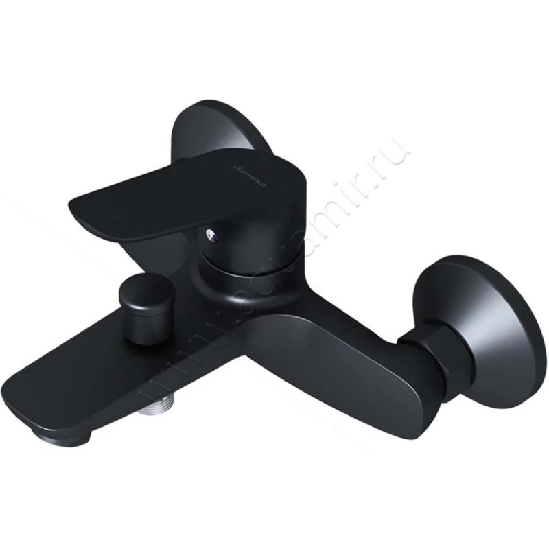 Смеситель для ванны Damixa Jupiter черный матовый 771000301 в интерьере