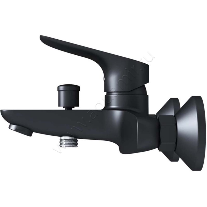 Смеситель для ванны Damixa Jupiter черный матовый 771000301 в интерьере