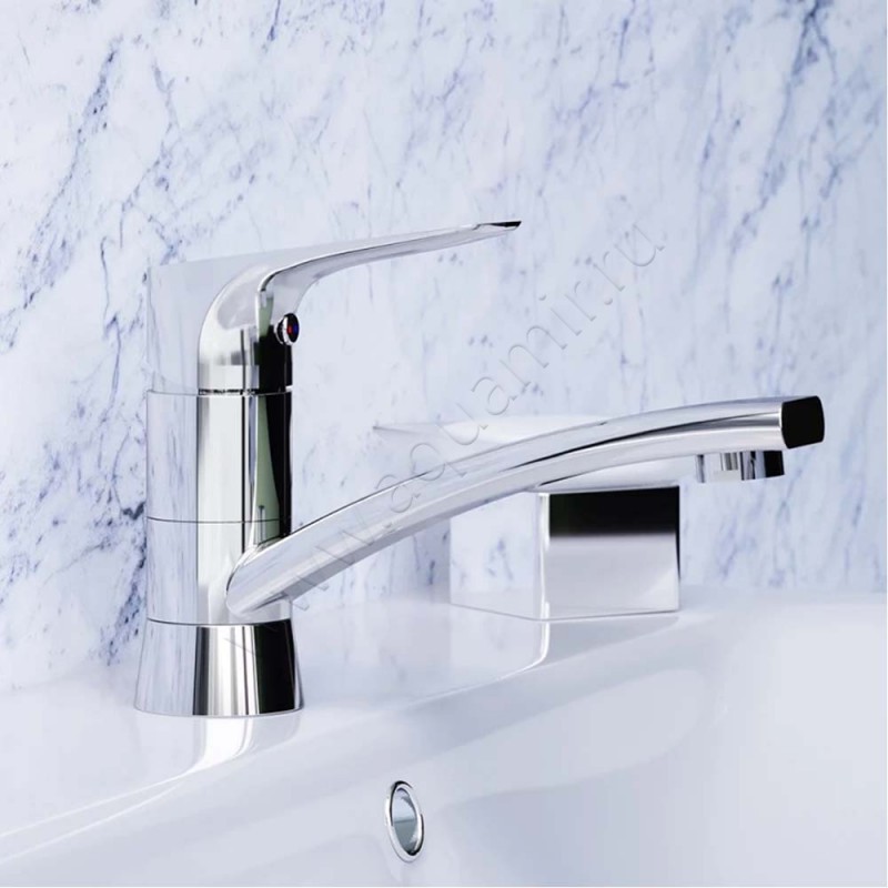 Смеситель для раковины Damixa Jupiter хром 770220001 в интерьере