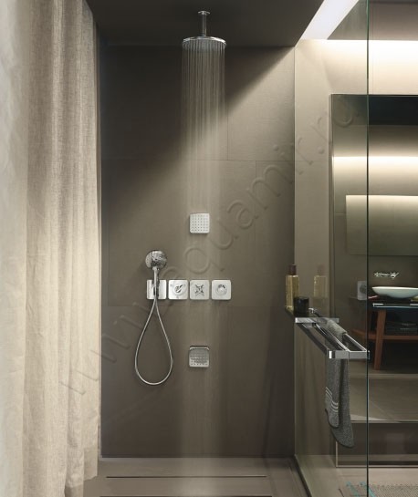 Термостатический смеситель для ванны/душа Hansgrohe Axor Citterio E 36704000 в интерьере