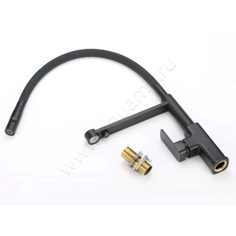 Смеситель Savol для фильтра питьевой воды, черный матовый SL1808H01 в интерьере