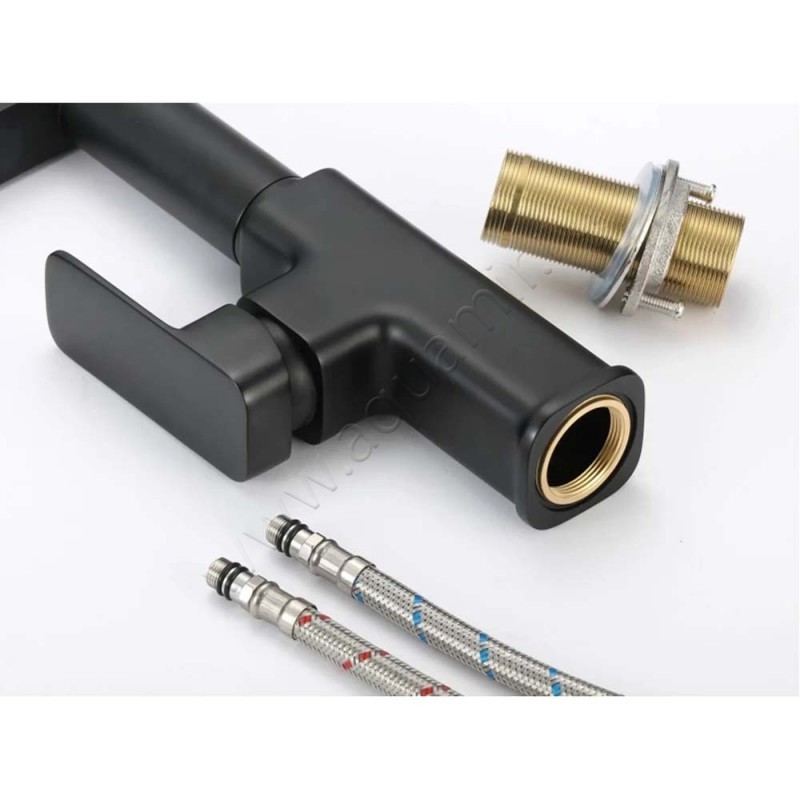 Смеситель Savol для фильтра питьевой воды, черный матовый SL1808H01 в интерьере