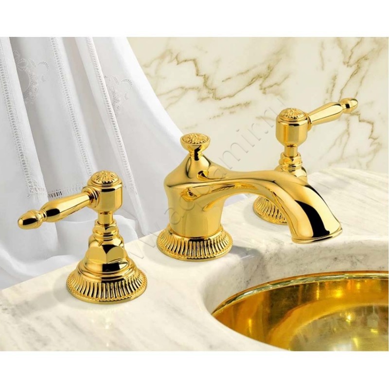 Смеситель для раковины Nicolazzi Impero 1208GO36L в интерьере