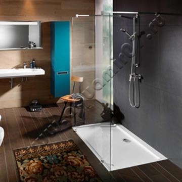 Акриловый поддон для душа Villeroy & Boch Subway 100x80 UDA1835SUB2V01 в интерьере