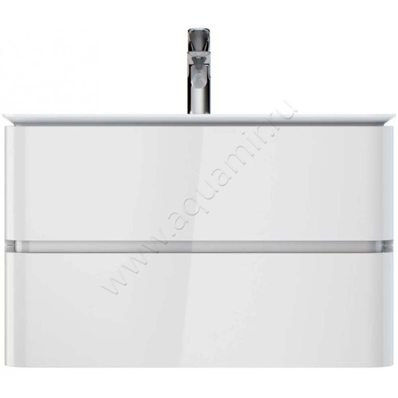 Тумба под раковину AM.PM Sensation 80 см, белый глянец M30FHX0802WG в интерьере